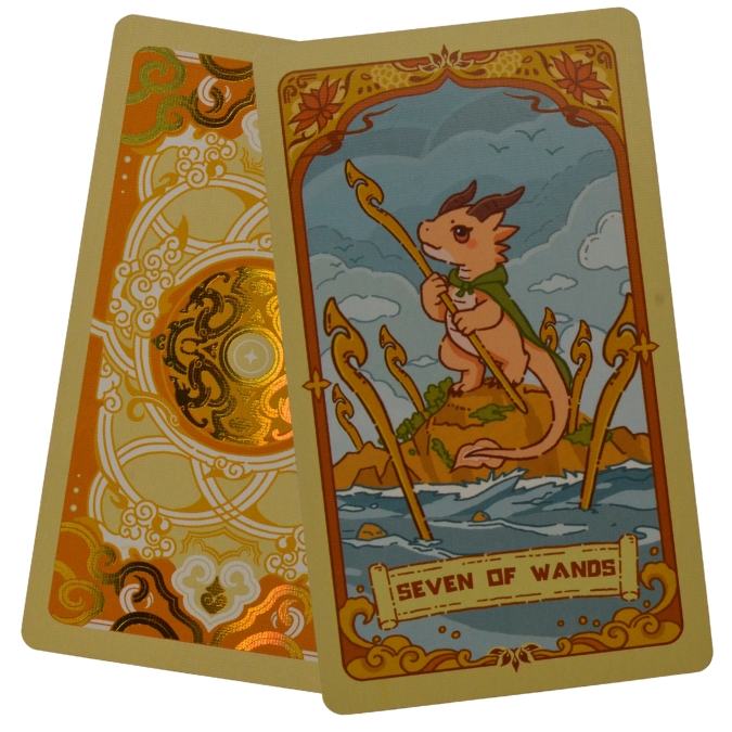 The Loong’s Dream Tarot - Seven of Wands