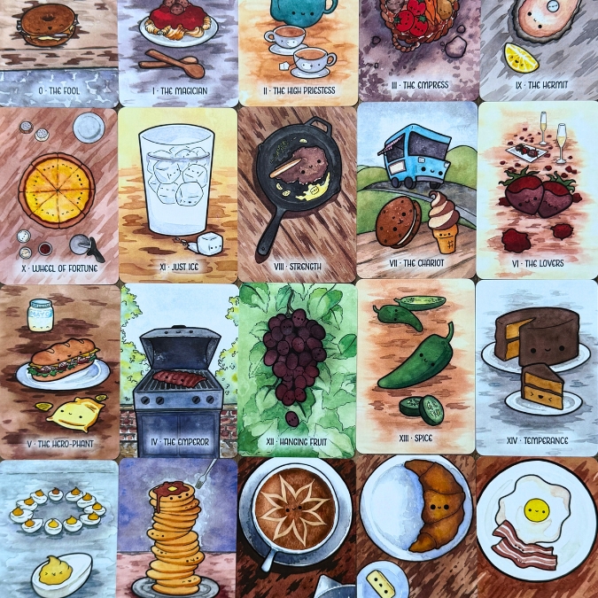 Taste Buddies Tarot in a tin
