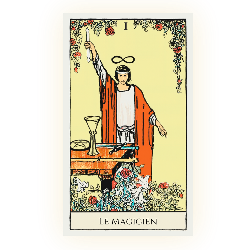 Le Magicien, carte de tarot du jeu Rider-Waite Smith